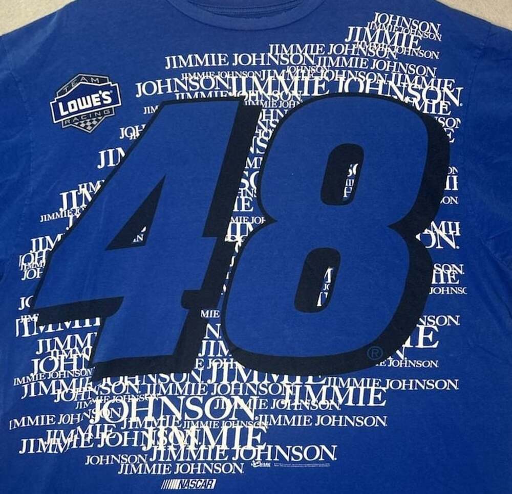 Chase Authentics Jimmie Johnson Nascar 48 Size 2XL Blue T-Shirt